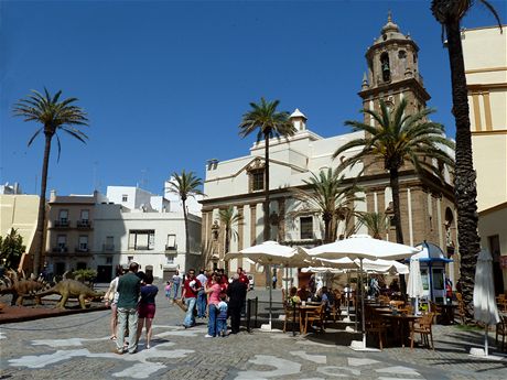 Iglesia de Santiago. Jeden z mnoha kostel ve starm Cdizu.