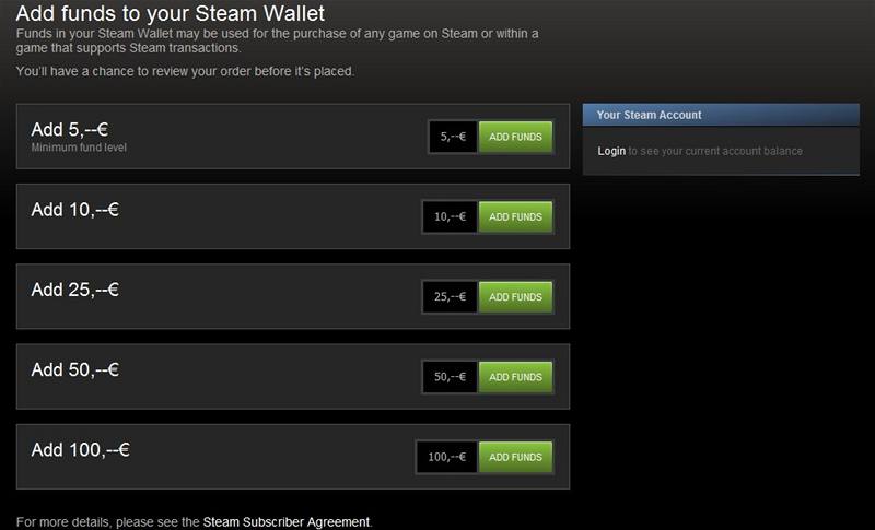 Steam Wallet