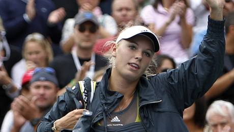 Caroline Wozniacká se po poráce se Zvonarevovou louí s letoním US Open