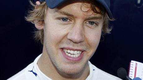 Sebastian Vettel pi Velké cen Itálie 2010.