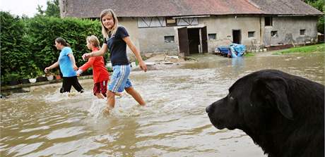 Obyvatele Oskavy bude poíta varovat ped náhlou povodní. Ilustraní foto