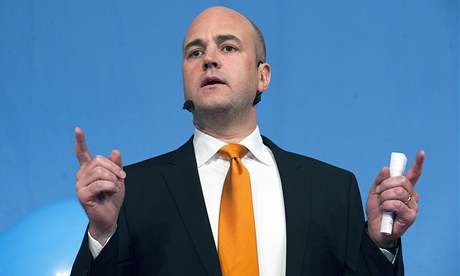 védský premiér Fredrik Reinfeldt (20. záí 2010)