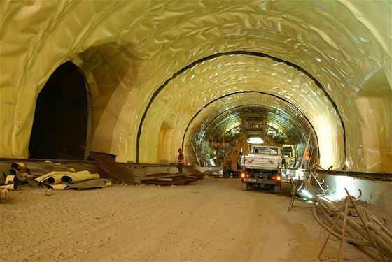 Cholupický tunel - Hydroizolaní fólie