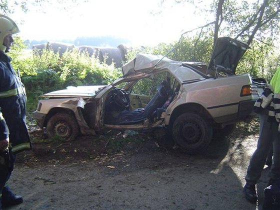 Dopravní nehoda u Mariánských Lázní si vyádala jeden lidský ivot.