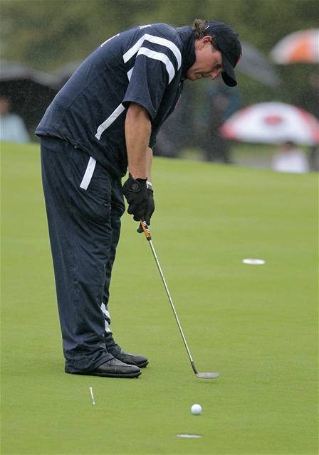 Trnink americkch golfist na Ryder Cup - Phil Mickelson.