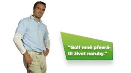 Jednou z tváí kampan Hraj golf, zm ivot je atlet Roman ebrle.