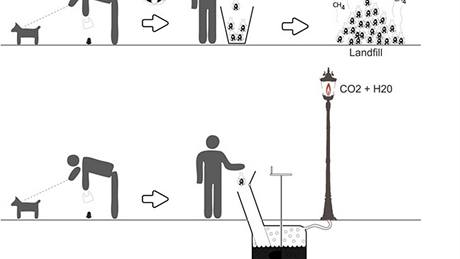 Plyny z psích exkrement mohou rozsvítit plynové lampy nebo se stát zdrojem pro vai.
