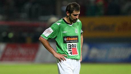 Zklamaný Petr Pavlík z Jablonce Zklamaný Petr Pavlík z Jablonce
