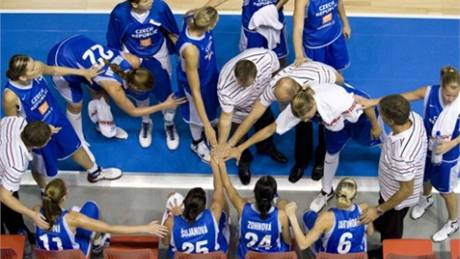 eská basketbalová reprezentace bhem time-outu