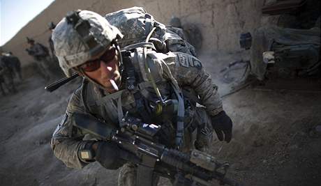 Americký voják pi akci v Afghánistánu