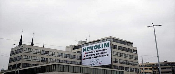 Pedvolební billboard Václava Havla