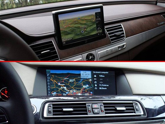 Srovnání luxusních vestavných navigací Audi a BMW
