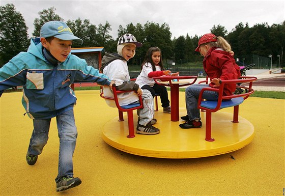 Na rekreaní centrum s hitm, minigolfem i lezeckou stnou pispla výrazn Evropská unie.