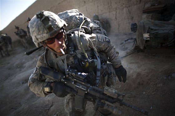 Americký voják pi akci v Afghánistánu
