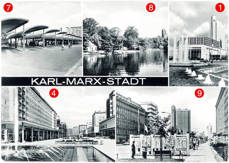 Nmecko, bývalý Karl-Marx-Stadt, dnes Chemnitz. 60. léta