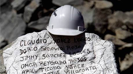 Jména 33 zavalených chilských horník (7. íjna 2010)