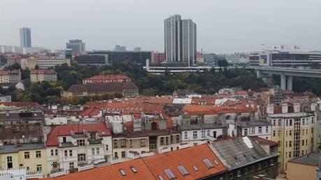 Výhled z prezidentského apartmá hotelu Le Palais v Praze, kde bude bydlet Mike Tyson