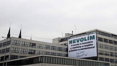 Pedvolební billboard Václava Havla