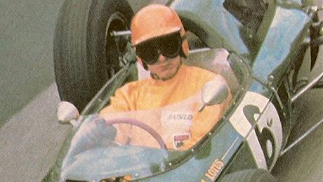 Trevor Taylor s vozem Lotus v sezoně 1962 Trevor Taylor s vozem Lotus v sezoně 1962