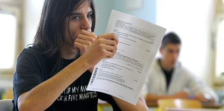 Státní maturita na tebíském gymnáziu