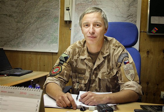 Podplukovník Ctirad Gazda, velitel eských voják v afghánském Lógaru.