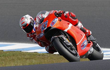 Casey Stoner byl nejrychlej v GP Austrlie