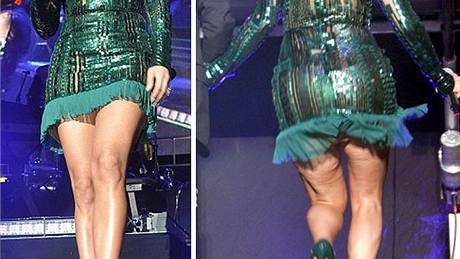 Zpvaka Jennifer Lopezová v miniatech celulitidu neschovala.
