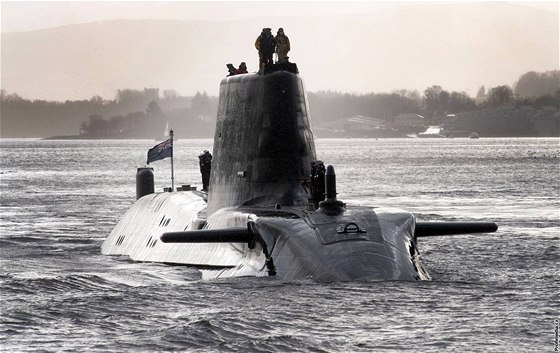 HMS Astute na snímku z 20. listopadu 2009