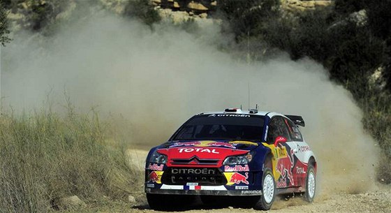 Sébastien Loeb na trati Katalánské rallye