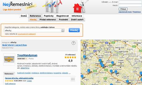 Web Nejremeslnici.cz vyhledv po cel republice