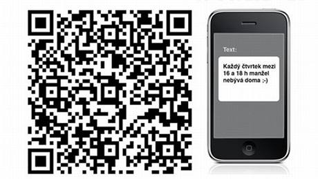 QR kódy pete vtina smartphon