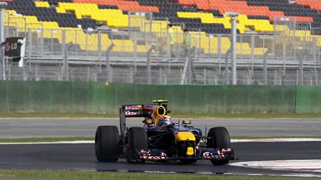 Mark Webber (Red Bull) pi tréninku na Velkou cenu Koreje
