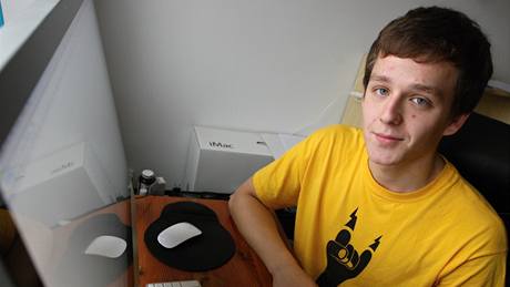 Talentovaný webdesigner a student zlínské Univerzity Tomáe Bati Jakub Krmá.