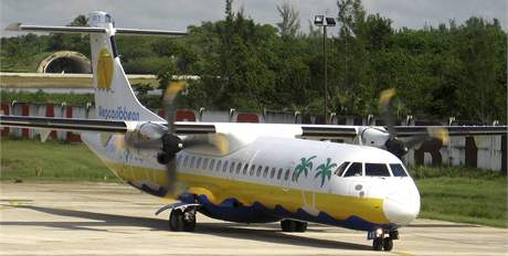 Letoun ATR-72 kubnsk spolenosti Aerocaribbean na archivnm snmku