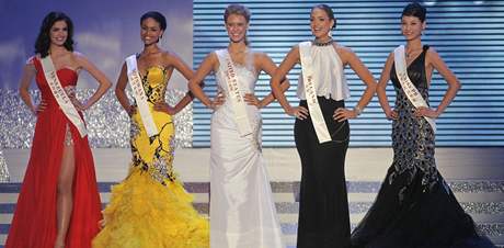 Pt nejlepch finalistek Miss World - Miss Venezuela, Miss Botswana, Miss Amerika, Miss Irsko a Miss na 