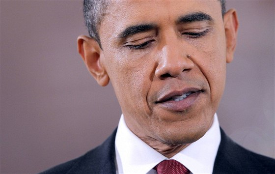 Americký prezident Barack Obama na tiskové konferenci v Bílém dom (3. listopadu 2010)