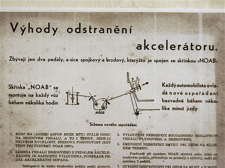 Detail reklamnho letku firmy NOAB