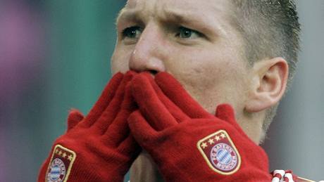 PUSU. Fotbalista Bastian Schweinsteiger z Bayernu Mnichov slaví gól.