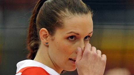 Anna Kallistová je zklamaná z prbhu zápasu eských volejbalistek s Nmeckem