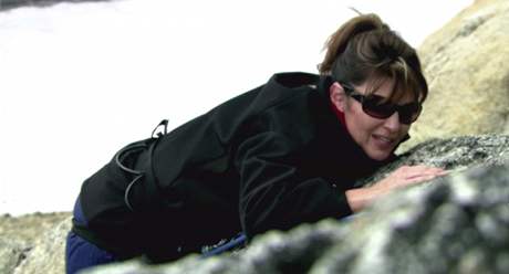 Sarah Palinová ve své reality show - na snímku v Denali State Park