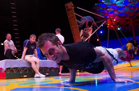Jakub Plek na trninku se Cirque du Soleil v prask O2 aren