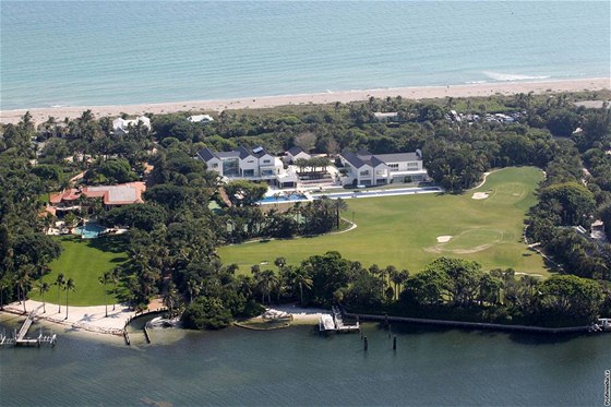 Nová rezidence Tigera Woodse na Jupiter Islandu na Florid.