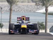 NEJRYCHLEJ. Sebastian Vettel z Red Bullu zvldl kvalifikaci na Velkou cenu Emirt nejrychleji ze vech.