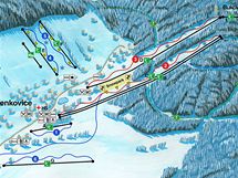 Panoramatick mapa Ski regionu Bukov hora