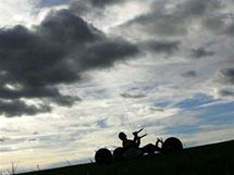 Zvod v landkitingu v Havlkov Brod na buggy a mountainboardech.