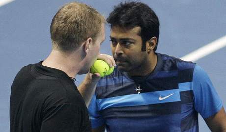 Luk Dlouh (vlevo) a Leander Paes