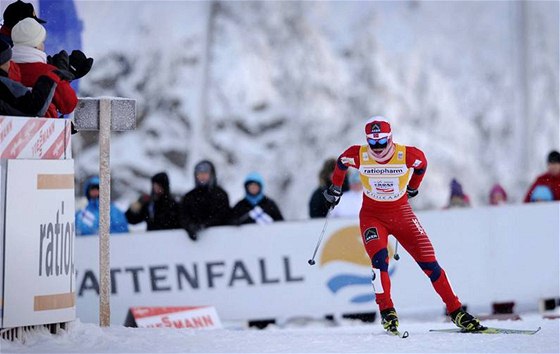 ZASE VÍTZÍ. Norská bkyn na lyích Marit Björgenová finiuje pro dalí triumf.