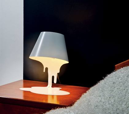 Non lampika LIQUID LAMP m nevedn "tekouc" design (POPOUT) 