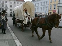 Prostjovem opt proli vojci mc na bitvu u Slavkova.