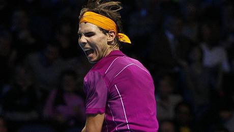 Rafael Nadal obrat ve svém prvním zápase na Turnaji mistr poádn proíval